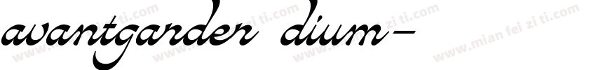 avantgarder dium字体转换
